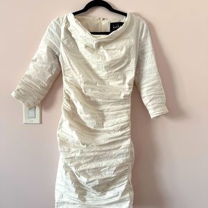 Nicole Miller collection ruched dress